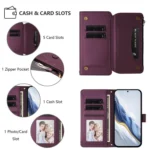 Butterfly Love Flower Multi-card Zipper Wallet Leather Phone Case, For Xiaomi Poco X6 Neo, For Xiaomi Poco X6 Pro - Image 5