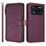 Butterfly Love Flower Multi-card Zipper Wallet Leather Phone Case, For Xiaomi Poco M4 Pro 4G, For Xiaomi Poco X4 Pro 5G - Image 2