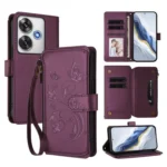 Butterfly Love Flower Multi-card Zipper Wallet Leather Phone Case, For Xiaomi Poco F6, For Xiaomi Poco F6 Pro