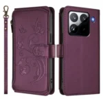 Butterfly Love Flower Multi-card Zipper Wallet Leather Phone Case, For Xiaomi 15 Pro, For Xiaomi 15 - Image 2