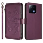 Butterfly Love Flower Multi-card Zipper Wallet Leather Phone Case, For Xiaomi 13, For Xiaomi 12T / 12T Pro / Redmi K50 Ultra - Image 2