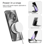 ABEEL Transparent MagSafe Magnetic Scratch-resistant PC Phone Case, For OPPO Find N5, For OPPO Find N3, For OPPO Find N3 Flip - Image 2