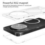 ABEEL Transparent MagSafe Magnetic Scratch-resistant PC Phone Case, For OPPO Find N5, For OPPO Find N3, For OPPO Find N3 Flip - Image 3