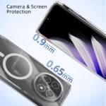 ABEEL Transparent MagSafe Magnetic Scratch-resistant PC Phone Case, For OPPO Find N5, For OPPO Find N3, For OPPO Find N3 Flip - Image 5