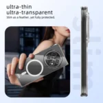 ABEEL Transparent MagSafe Magnetic Scratch-resistant PC Phone Case, For OPPO Find N5, For OPPO Find N3, For OPPO Find N3 Flip - Image 6