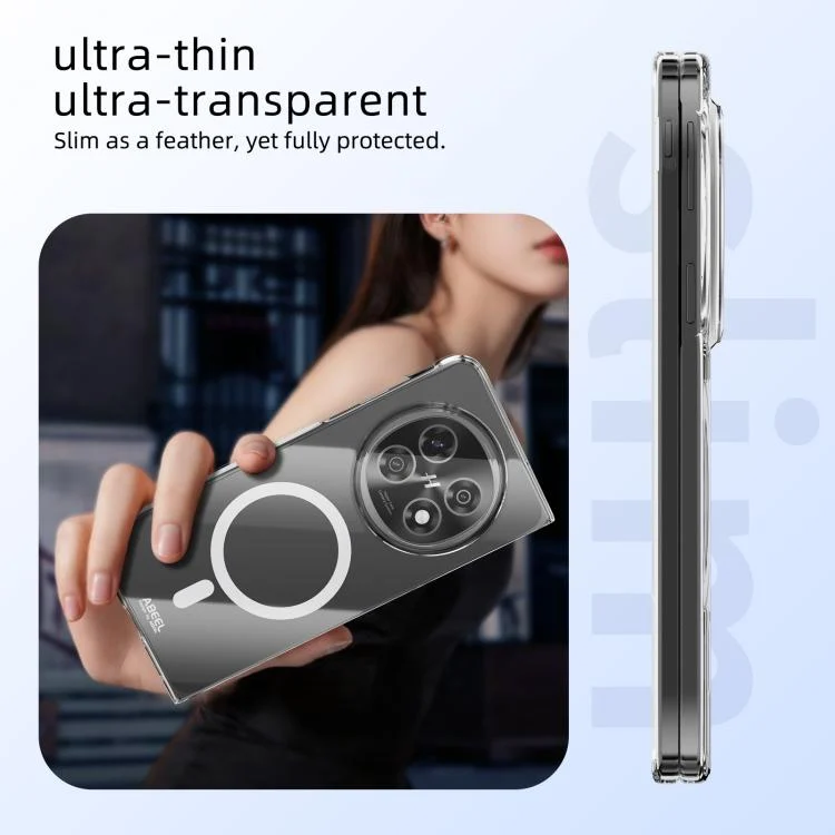 EDA008426602A_5.webp ABEEL Transparent MagSafe Magnetic Scratch-resistant PC Phone Case, For OPPO Find N5, For OPPO Find N3, For OPPO Find N3 Flip - Image 6