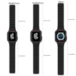 xDfind Magnetic Silicone Watch Band with Integrated Watch Cover, For Apple Watch Series 10 46mm, For Apple Watch Series 10 42mm, For Apple Watch 42 / 44 / 45mm, For Apple Watch Ultra 2 / Ultra 49mm - Image 4
