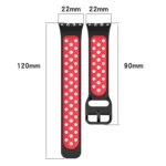 xDfind Two Color Silicone Breathable Watch Band - Image 5