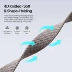 DUX DUCIS Mixture Ultra Series Magnetic Buckle Nylon Braided Strap, For Apple Watch 38 / 40 / 41 / S10 42mm - Image 6