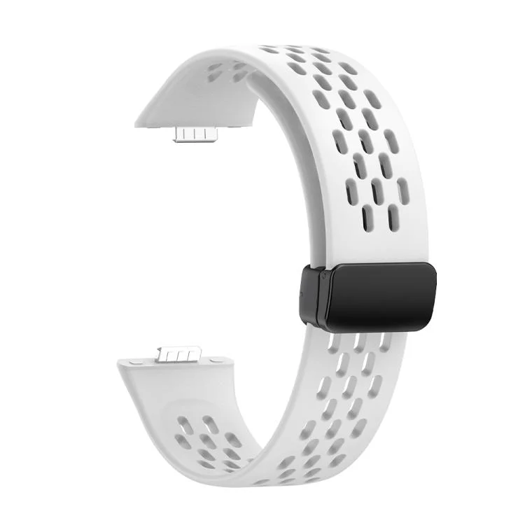 EDA008428901A_2.webp xDfind Hole Style Magnetic Black Buckle Silicone Watch Band - Image 9