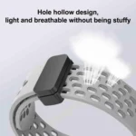 xDfind Hole Style Magnetic Black Buckle Silicone Watch Band - Image 5