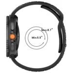 xDfind Round Dots Silver Stud Buckle Silicone Watch Band - Image 3