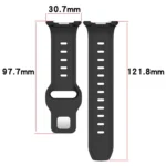 xDfind Round Dots Silver Stud Buckle Silicone Watch Band - Image 4