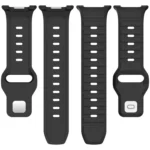 xDfind Round Dots Silver Stud Buckle Silicone Watch Band - Image 5