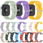 xDfind Silver Buckle Solid Color Silicone Watch Band - Image 2