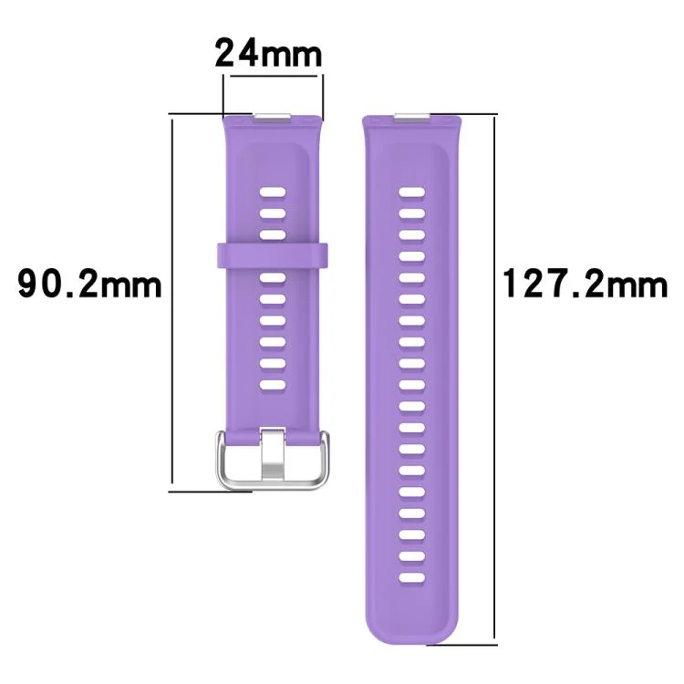 EDA0084298_B3.webp xDfind Silver Buckle Solid Color Silicone Watch Band - Image 4