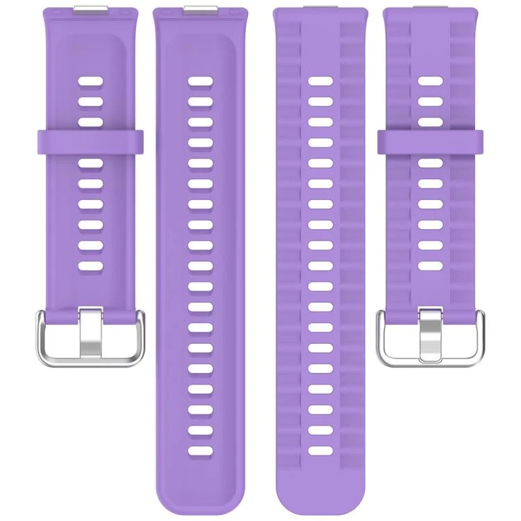 EDA0084298_B4.webp xDfind Silver Buckle Solid Color Silicone Watch Band - Image 5