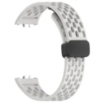 xDfind Hole Style Magnetic Black Buckle Silicone Watch Band - Image 9