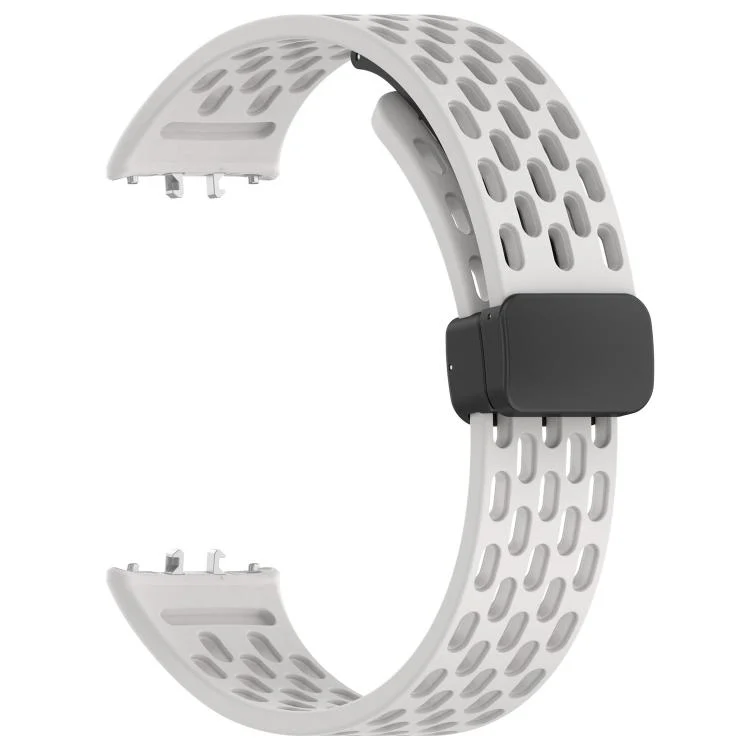 EDA008430001A_2.webp xDfind Hole Style Magnetic Black Buckle Silicone Watch Band - Image 9