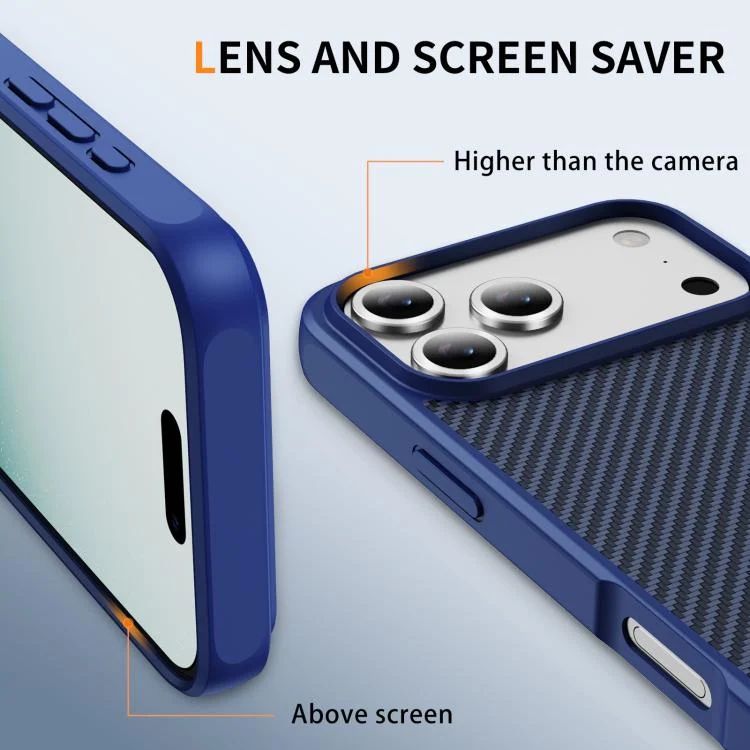 EDA008436201A_2.webp Carbon Fiber Texture Skin-feel MagSafe Phone Case, For iPhone 17 Pro Max, For iPhone 17 Pro, For iPhone 17, For iPhone 17 Air, For iPhone 16 Pro Max - Image 3