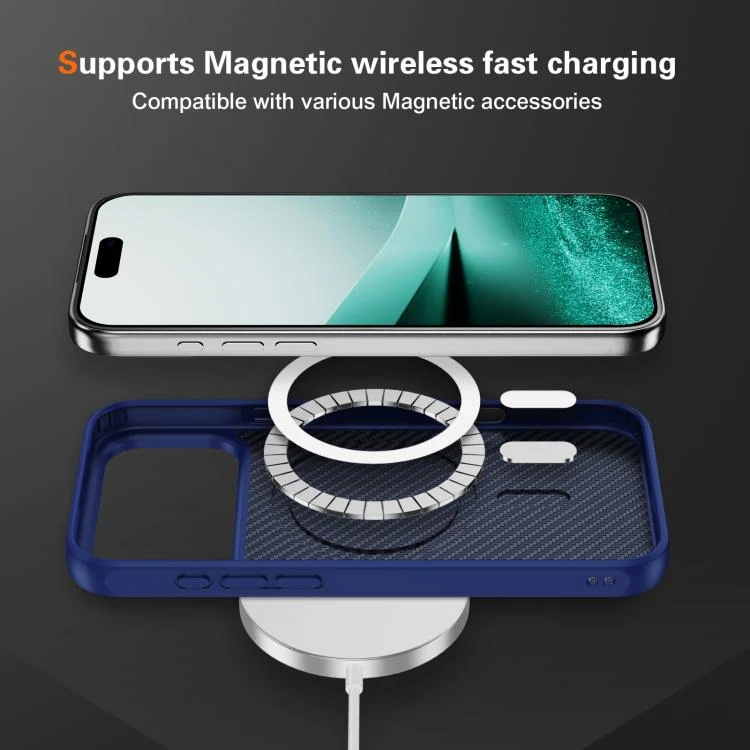 EDA008436201A_5.webp Carbon Fiber Texture Skin-feel MagSafe Phone Case, For iPhone 17 Pro Max, For iPhone 17 Pro, For iPhone 17, For iPhone 17 Air, For iPhone 16 Pro Max - Image 6