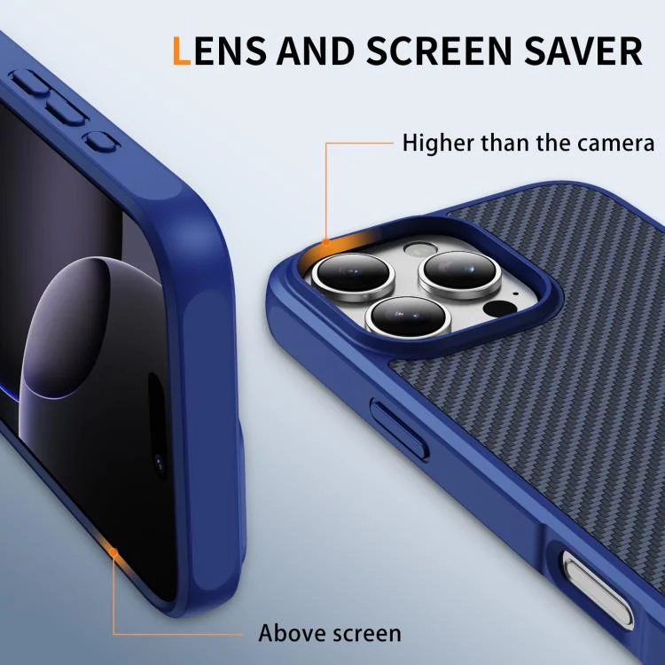 EDA008436206A_2.webp Carbon Fiber Texture Skin-feel MagSafe Phone Case, For iPhone 16 Pro, For iPhone 16 Plus, For iPhone 16, For iPhone 15 Pro Max, For iPhone 15 Pro - Image 3
