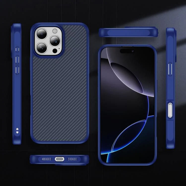 EDA008436206A_3.webp Carbon Fiber Texture Skin-feel MagSafe Phone Case, For iPhone 16 Pro, For iPhone 16 Plus, For iPhone 16, For iPhone 15 Pro Max, For iPhone 15 Pro - Image 4