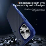 Carbon Fiber Texture Skin-feel MagSafe Phone Case, For iPhone 16 Pro, For iPhone 16 Plus, For iPhone 16, For iPhone 15 Pro Max, For iPhone 15 Pro - Image 5
