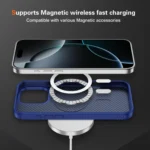 Carbon Fiber Texture Skin-feel MagSafe Phone Case, For iPhone 16 Pro, For iPhone 16 Plus, For iPhone 16, For iPhone 15 Pro Max, For iPhone 15 Pro - Image 6