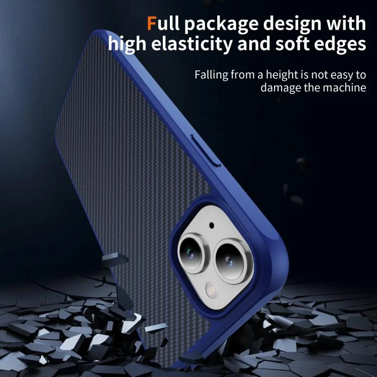 EDA008436211A_4.webp Carbon Fiber Texture Skin-feel MagSafe Phone Case, For iPhone 15 Plus, For iPhone 15, For iPhone 13 Pro Max, For iPhone 13 Pro - Image 5
