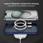 Carbon Fiber Texture Skin-feel MagSafe Phone Case, For iPhone 15 Plus, For iPhone 15, For iPhone 13 Pro Max, For iPhone 13 Pro - Image 6