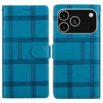 Embossed Checkered Leather Phone Case, For iPhone 17 Pro Max, For iPhone 17 Pro, For iPhone 17, For iPhone 17 Air, For iPhone 16e