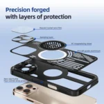 ABEEL Ice Fox Series Magsafe Heat Sink Cooling Phone Case, For iPhone 16e, For iPhone 16 Pro Max, For iPhone 16 Pro, For iPhone 16 - Image 5