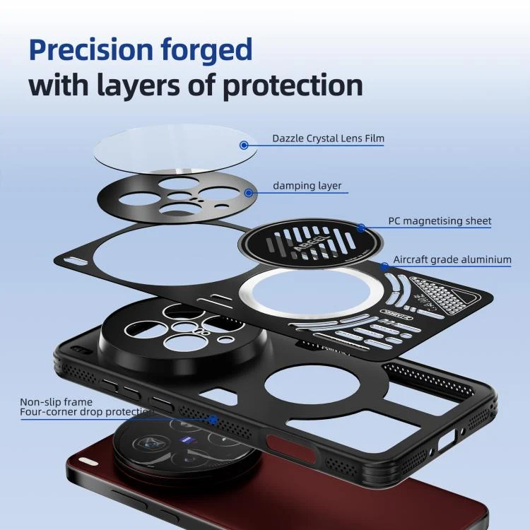 EDA008441202A_5.webp ABEEL Ice Fox Series Magsafe Heat Sink Cooling Phone Case, For vivo X200 Pro - Image 6