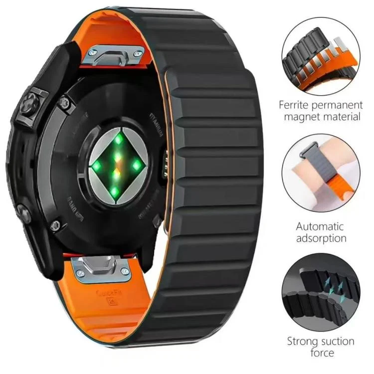 EDA0084430_B4.webp xDfind Two Color Silicone Magnetic Watch Band - Image 5