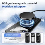 ABEEL Ice Fox Series Magsafe Heat Sink Cooling Phone Case, For Xiaomi 15S Pro, For Xiaomi 15 Ultra, For Xiaomi 15 Pro, For Xiaomi 15 - Image 4