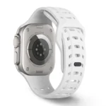 Shark Texture Holes Silicone Watch Band, For Apple Watch 46mm / 49mm / 45mm / 44mm