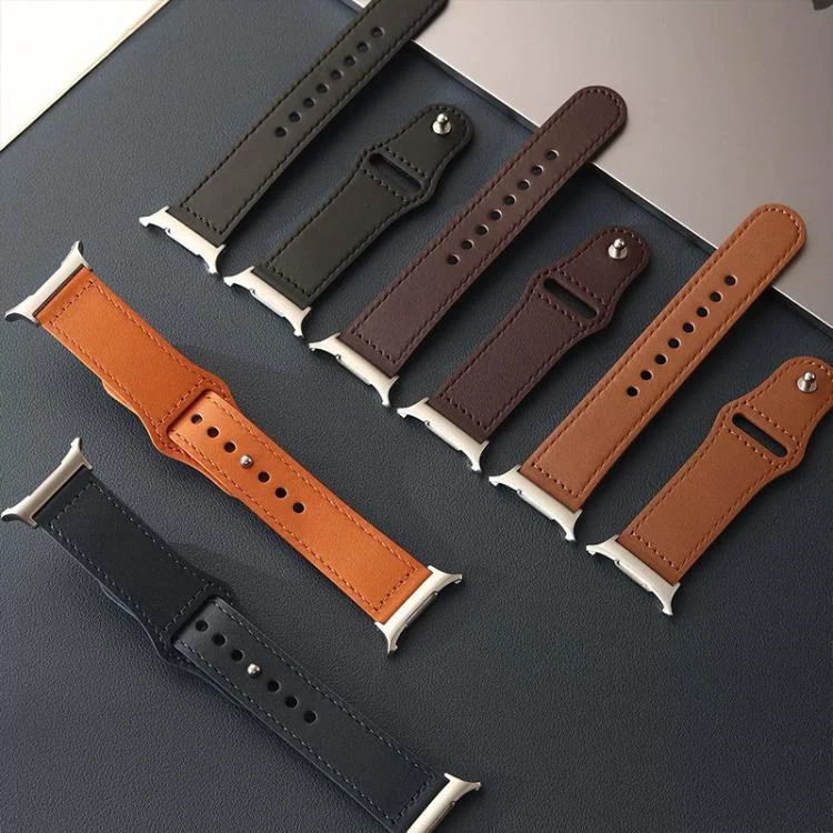 EDA0084482_B4.webp xDfind Rivet Buckle Genuine Leather Watch Band - Image 5