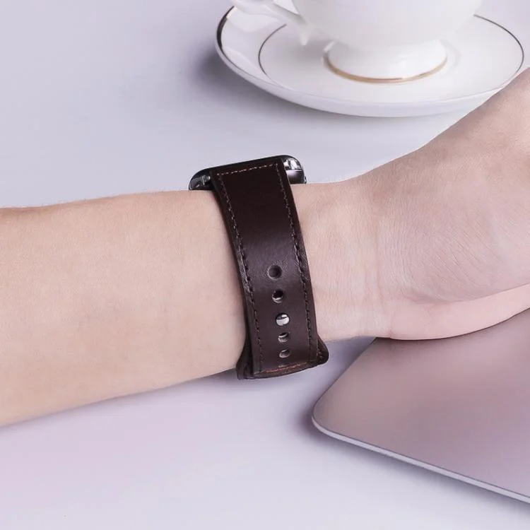 EDA0084482_B6.webp xDfind Rivet Buckle Genuine Leather Watch Band - Image 7