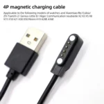 USB Interface 4 Pin Smart Watch Magnetic Charging Cable With Chip Protection - Image 2