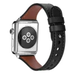 xDfind Double Ring Single Rivet Genuine Leather Watch Band, For Apple Watch 42 / 44 / 45 / 46 / 49mm, For Apple Watch 38 / 40 / 41 / S10 42mm