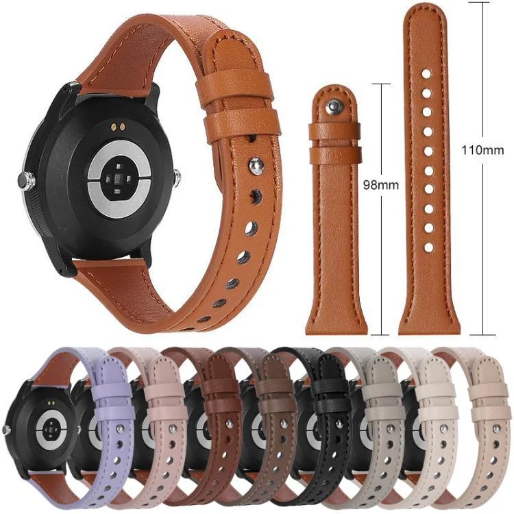 EDA0084527_B3.webp xDfind Double Ring Single Rivet Genuine Leather Watch Band - Image 4