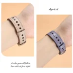 xDfind Double Ring Single Rivet Genuine Leather Watch Band - Image 6