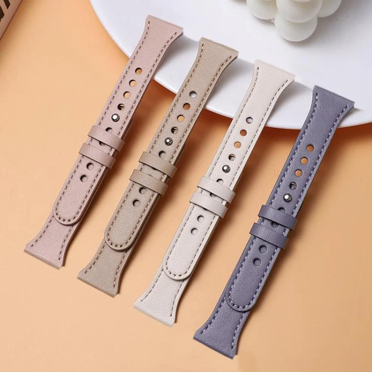 EDA0084527_B6.webp xDfind Double Ring Single Rivet Genuine Leather Watch Band - Image 7