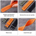 xDfind Breathable Silicone Watch Band - Image 5