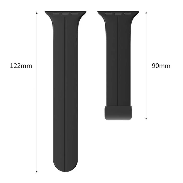 EDA0084536_B3.webp xDfind  Flat Head Groove Folding Black Buckle Silicone Watch Band - Image 4