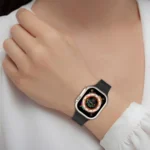 xDfind  Flat Head Groove Folding Black Buckle Silicone Watch Band - Image 6
