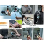 Sunnylife Magnetic Mount 1/4 Adapter Cold Shoe Tabletop Base Bracket Angles Adjustable Multi Expansion Mount - Image 3