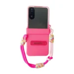 Integrated TPU Side Buckle Bracket Phone Case with Bracelet, For Xiaomi Mix Flip 2, For Xiaomi Mix Flip