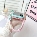 Integrated TPU Side Buckle Bracket Phone Case with Bracelet, For Xiaomi Mix Flip 2, For Xiaomi Mix Flip - Image 3